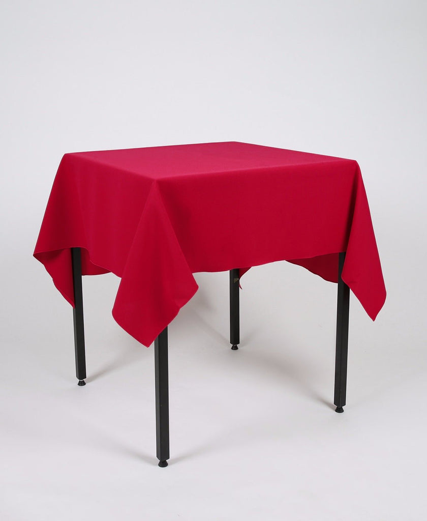 Raspberry Plain Square Tablecloth