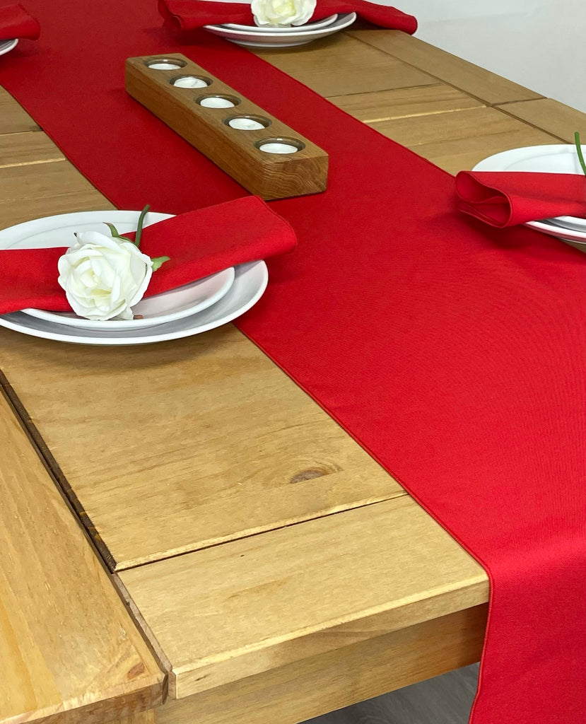 Red Fabric Napkin and Table Runner set