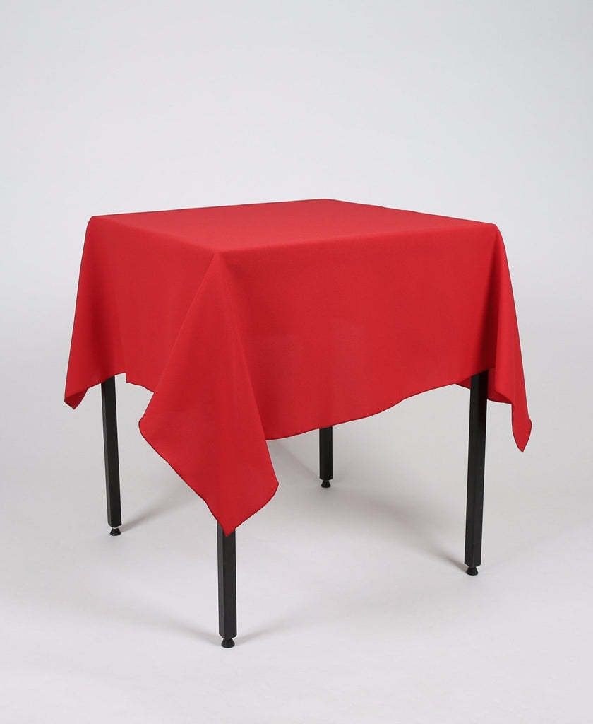 Red Plain Square Tablecloth