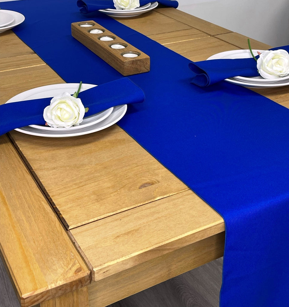 Royal Blue Fabric Napkin and Table Runner set