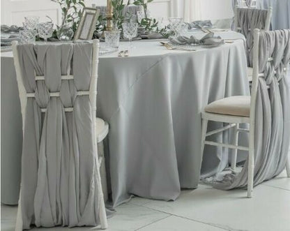 Rust Red Round Plain Tablecloth - Extra Wide