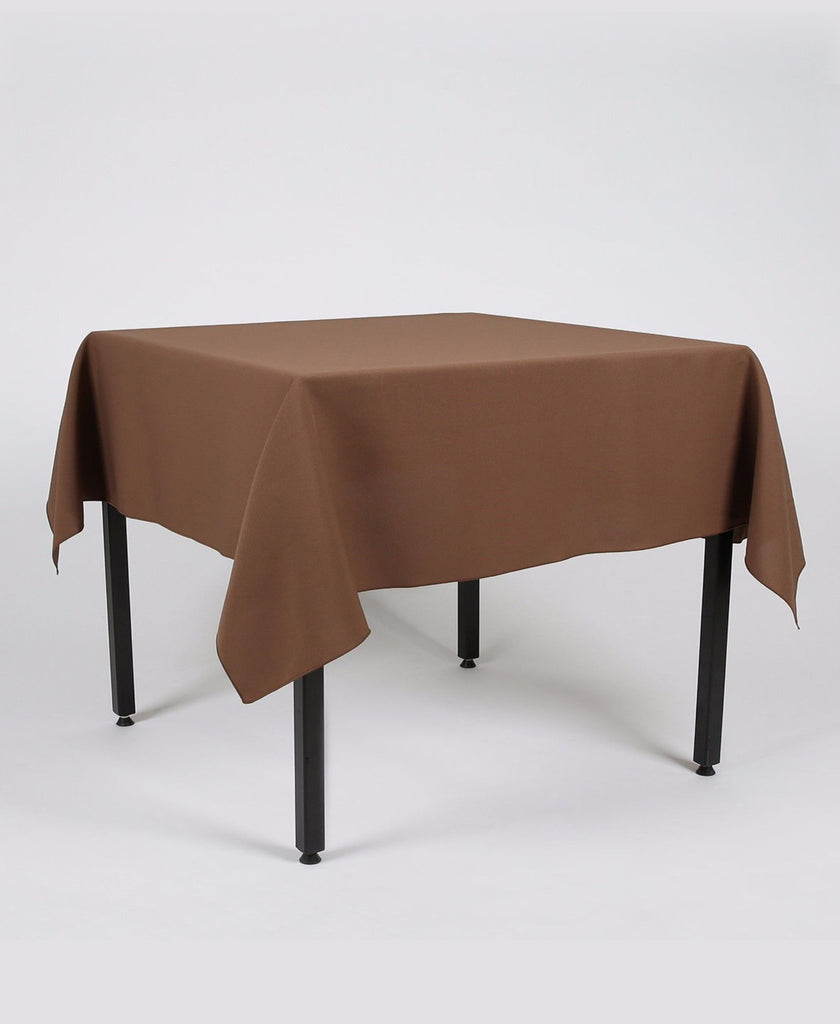 Taupe Plain Rectangle Tablecloth