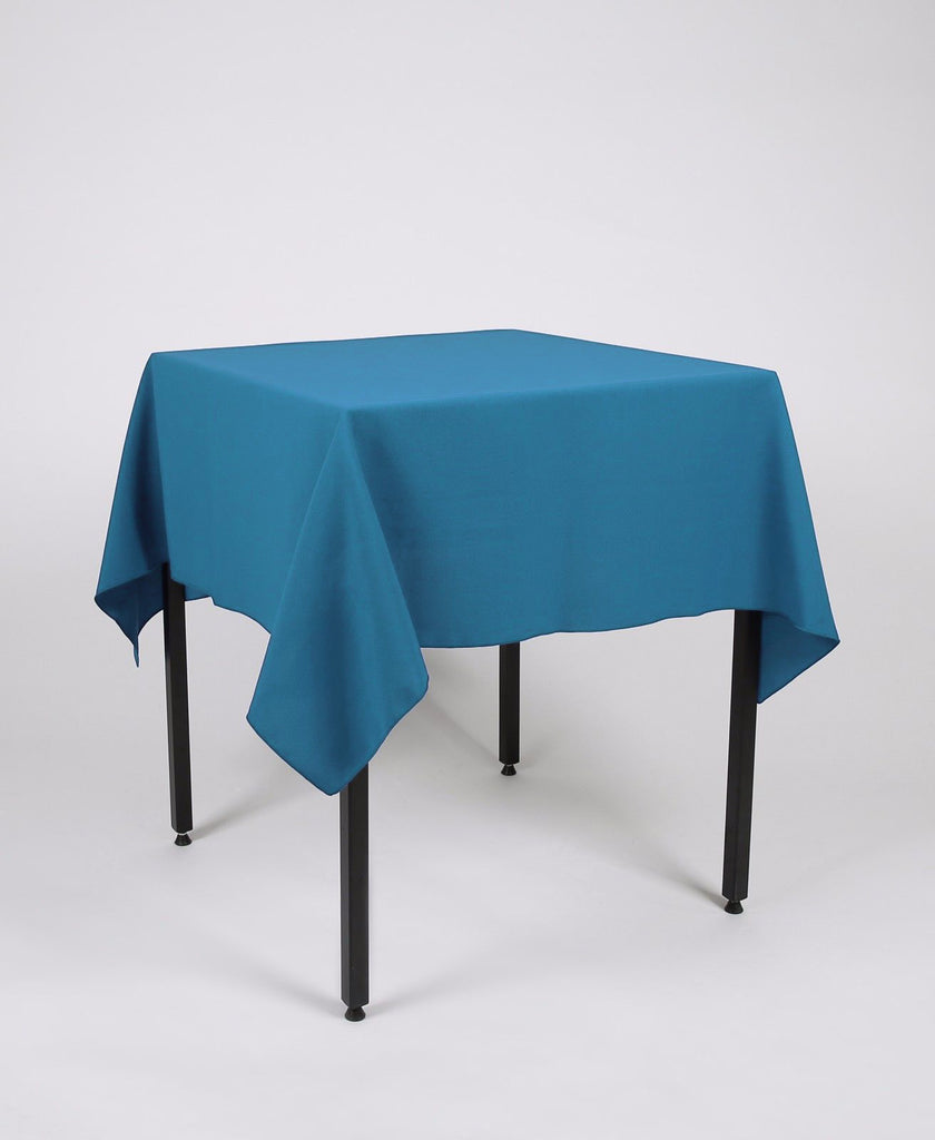 Teal Plain Square Tablecloth