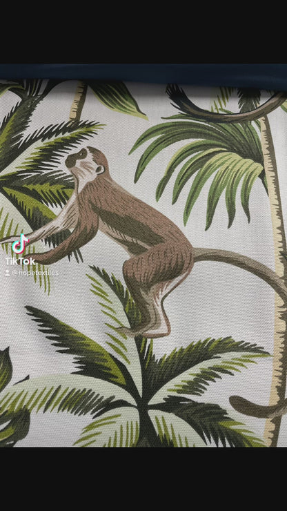 Monkey Print Cotton Fabric