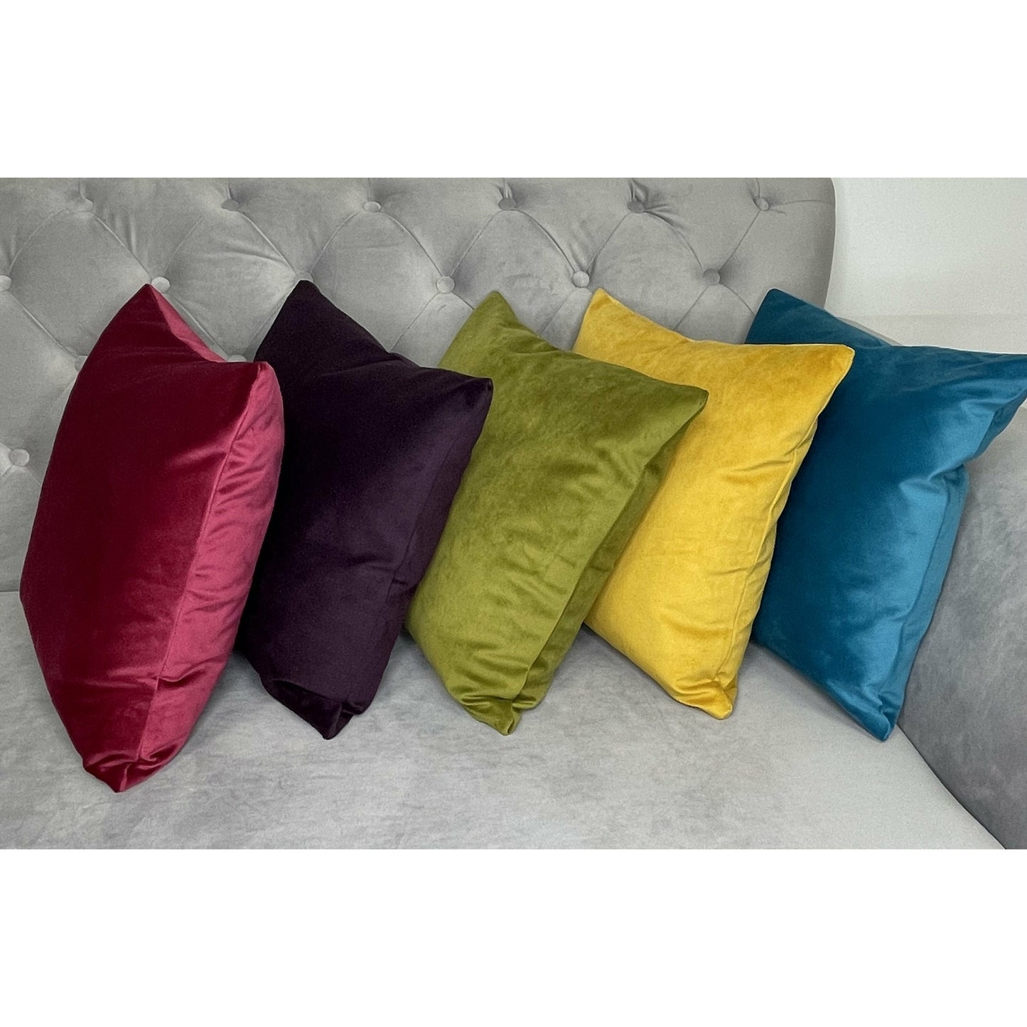 Soft Velvet Cushion Cover - Teal