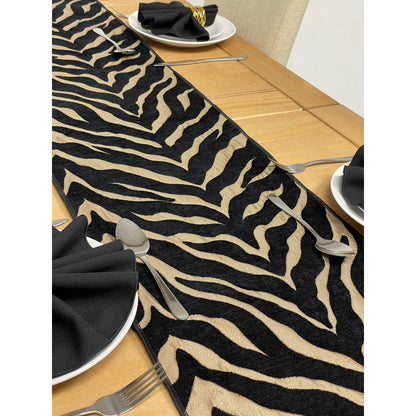 Tiger Stripe Print Table Runner