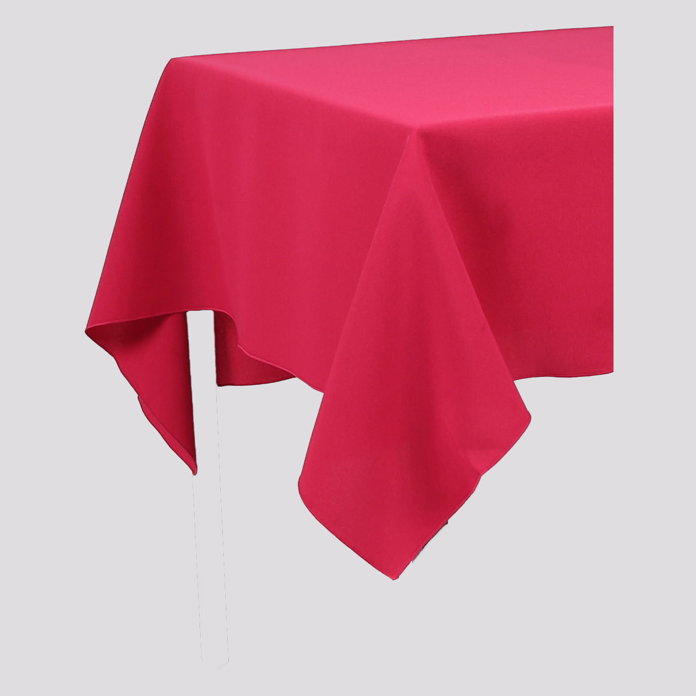 Magenta Dark Pink Rectangle Plain Tablecloth - Pub Style Tables