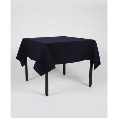 Navy Blue Rectangle Plain Tablecloth - Pub Style Tables