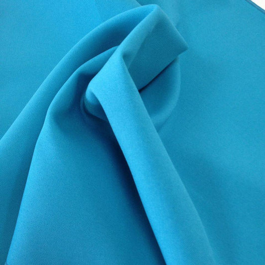 Turquoise Bi-Stretch Polyester Fabric