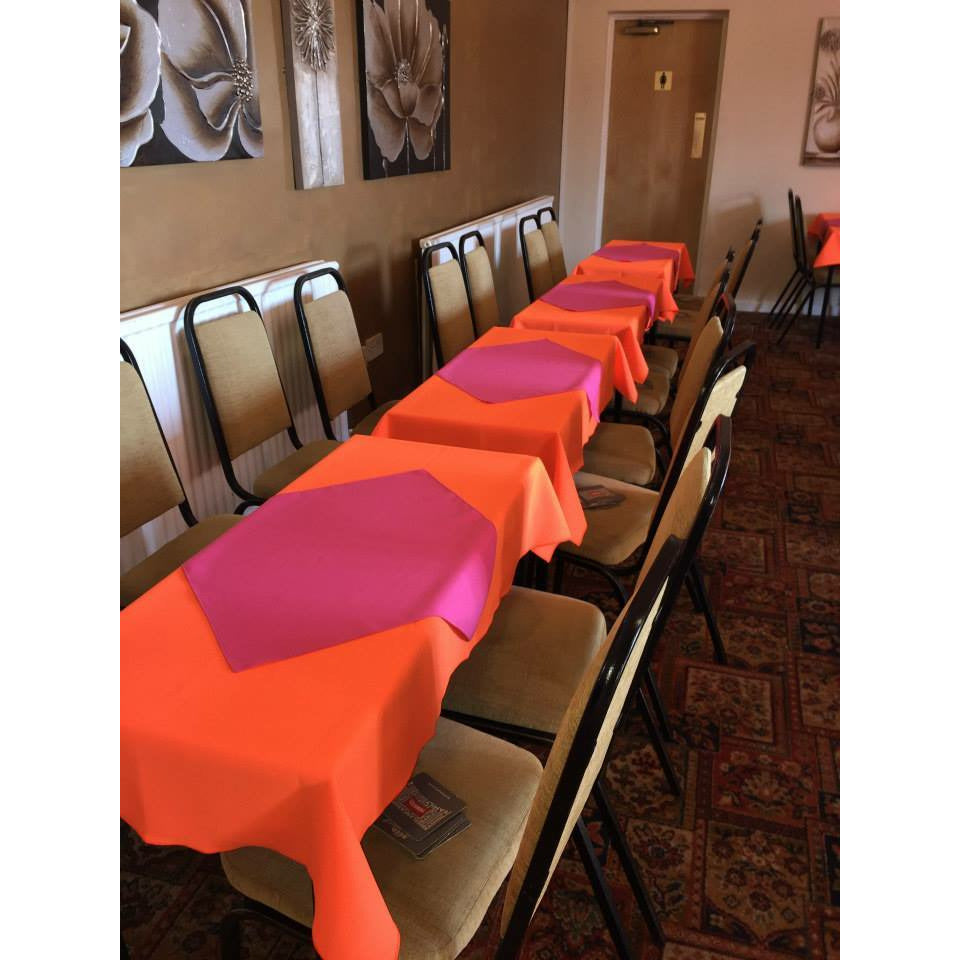 Rechteckige, schlichte Tischdecke in Airforce-Blau – Tische im Pub-Stil
