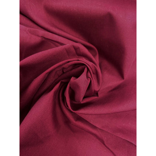 Wine Polyester Cotton Fabric - By the metre
